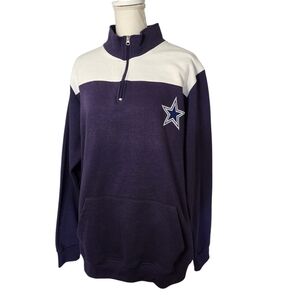 Cowboys Sequin 1/4 Zip‎ Pullover